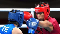 Lovlina Borgohain in action at Toko Olympics 2020. - X | Lovlina Borgohain